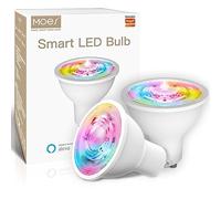 MOES ZigBee GU10 Smart LED Bulbs, 5W RGB Dimmable, 2 Pack