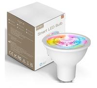 MOES ZigBee Smart LED Bulb, 5W GU10 RGB Colour Cold White Dimmable, MOES App Remote and Voice Control, Work with Alexa Google Assistant, 2200-6500K 345lm (Requires ZigBee Hub)