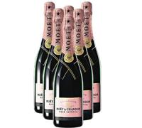 Moet and Chandon Rose Imperial Champagne NV 75 cl (Pack of 6)