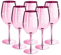 Moët & Chandon 6-Pack Champagne Glasses - Rose (Limited Edition), Glass, Champagne, 2700 ml, Wedding, Special Occasions