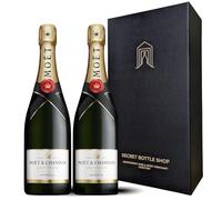 Moet & Chandon Brut Imperial Champagne Duo Gift Boxed Set 2x75cl | Wine Gifts for Him, Her, Birthdays, Christmas, Corporate, Mothers Day, Fathers Day