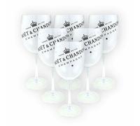 Moet & Chandon Clear Ice Imperial Plastic Champagne Glasses [x6]