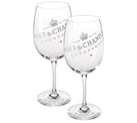 Moët & Chandon Ice Imperial Champagne Glass Set of 2 Clear with White Lettering