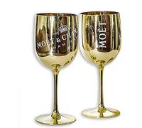 Moët & Chandon Ice Imperial Plastic Champagne Glasses Gold x 2