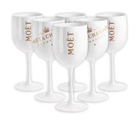 Moet & Chandon Ice Imperial White Plastic Champagne Glasses [x6]