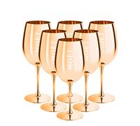 Moët & Chandon Limited Edition Ibiza Imperial Pure Glass Champagne Glasses (Gold, 6)