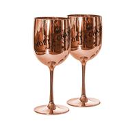 Moet & Chandon Rose Gold Ice Imperial Acrylic Champagne Glasses [x2]