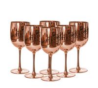 Moet & Chandon Rose Gold Ice Imperial Acrylic Champagne Glasses [x6]