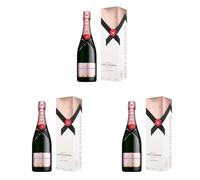 Moët & Chandon Rosé Impérial Champagne, Gift Box, 75cl (Pack of 3)