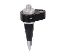 MOETER Mini Prism Pole, Aluminum Handheld Mini Stakeout Rod with Bubble Level Base & Soft Carry Bag, 32mm OD Survey Prism Pole for Total Station and Land Surveying Applications