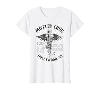 Mötley Crüe - Feel Good Lyrics White T-Shirt, Women, White, Small