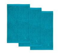 Möve 3er set Superwuschel guest towel 30 x 50 cm made of 100% cotton, lagoon