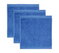 Möve 3er set Superwuschel soap cloth 30 x 30 cm made of 100% cotton, cornflower