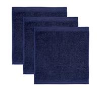 Möve 3er set Superwuschel soap cloth 30 x 30 cm made of 100% cotton, deep sea