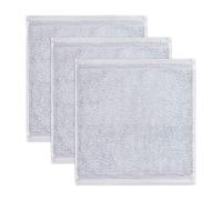 Möve 3er set Superwuschel soap cloth 30 x 30 cm made of 100% cotton, silver