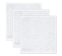 Möve Bamboo Luxe set of 3 soap cloths 30 x 30 cm made of 60% cotton / 40% viscose from bamboo cellulose, snow