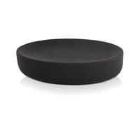 möve Black Velvet soap dish, coated ceramic, black