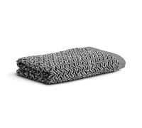 möve Bath Towel, 85% Baumwolle / 10% Viskose aus Bambus-Zellstoff / 5% Leinen Nature/Black, 80 x 150 cm