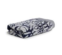 Möve Brooklyn Botanic Hand Towel 50 x 100 cm 85% Cotton / 10% Viscose / 5% Linen Natural/Deep Sea