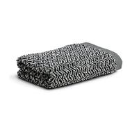 möve Hand Towel, 85% Baumwolle / 10% Viskose aus Bambus-Zellstoff / 5% Leinen Nature/Black, 50 x 100 cm