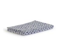 Möve Brooklyn Herringbone Guest Towel 50 x 30 cm 85% Cotton / 10% Viscose / 5% Linen Natural/Deep Sea