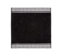 möve face Cloth, 85% Baumwolle / 10% Viskose aus Bambus-Zellstoff / 5% Leinen Black, 30 x 30 cm