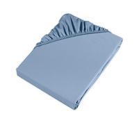 MÖVE Fitted Sheet 100 x 200 cm 100% Cotton Light Blue