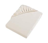 Möve fitted sheet 100 x 200 x 30 cm made of 100% cotton satin (300 tc), champagne