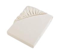 MÖVE Fitted Sheet 160 x 200 cm 100% Cotton Champagne