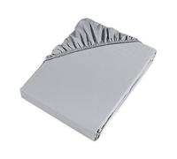 Möve fitted sheet 200 x 200 x 30 cm made of 100% cotton satin (300 tc), moonlight