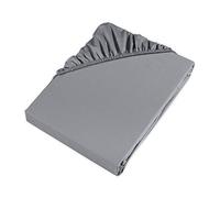 Möve Fitted Sheet, Grey, 100 x 200 x 30 cm
