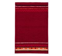 Möve frottana Country guest towel 30 x 50 cm, 100% cotton, ruby