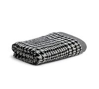 möve Hand Towel, 85% Baumwolle / 10% Viskose aus Bambus-Zellstoff / 5% Leinen Nature/Black, 50 x 100 cm