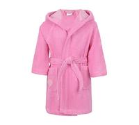 Möve Hearts hooded bathrobe size 104 made of 100% cotton, flamingo