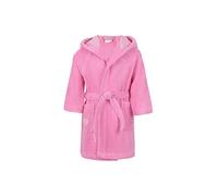 Möve Hearts hooded bathrobe size 128 made of 100% cotton, flamingo