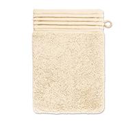 Möve Loft Plain Wash Mitt with Chenille Piping 20 x 15 cm 100% Cotton (Spinair) Beige
