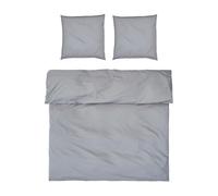 Möve Luxury Bed Linen Set 200 x 200 cm + 2 x 80 x 80 cm 100% Cotton Grey