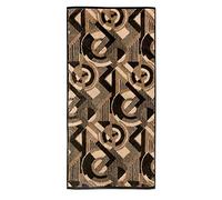Möve Modernism shower towel circles allover 80 x 150 cm made of 100% cotton, brown