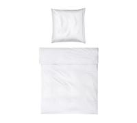 Möve Noblesse Bed Linen Set 155 x 220 cm + 80 x 80 cm 100% Cotton White/Grey