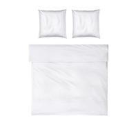 Möve Noblesse Bed Linen Set 200 x 200 cm + 2 x 80 x 80 cm 100% Cotton White/Light Blue