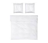 Möve Noblesse Bed Linen Set 200 x 200 cm + 2 x 80 x 80 cm 100% Cotton White/Moonlight