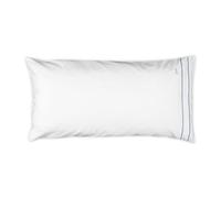 MÖVE Noblesse Pillowcase 80 x 40 cm 100% Cotton White/Light Blue
