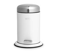 Möve Push pedal bin, stainless steel, snow