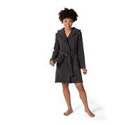 Möve Short Hooded Bathrobe, Cotton, Graphite, 40
