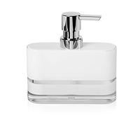 Möve Soap Dispenser, White - 44227-001, Line Series, Acrylic, 13 x 4 x 14 cm, 0.52 lbs