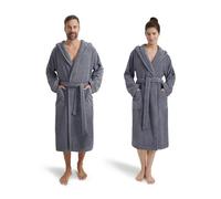 Möve Superwuschel Hooded Bathrobe, Cotton, Stone, M