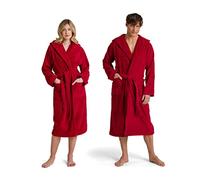 Möve Superwuschel hooded bathrobe in size S made of 100% cotton, ruby