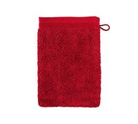 möve Superwuschel wash glove 15 x 20 cm made of 100% cotton, ruby