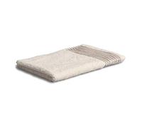 möve Wellness Guest Towel Plain with Chenille Piping 30 x 50 cm 100% Cotton (Spinair), Natural