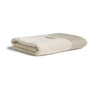 möve Wellness sauna towel plain dye with chenille piping 80 x 200 cm made of 100 % cotton (Spinair), nature